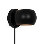 Nordlux Belir Applique Murale Métal Noir | Convient pour 1x G9