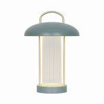 Nordlux Lampe De Chevet Mirano Métal et Verre Vert 3W 150lm - 830 Blanc Chaud | 3 Niveaux De Gradation Dimmable