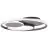 Brilliant Runda Plafonnier Métal Silicone Gris 45W 5200lm - 830-865 CCT | 500mm - Télécommande Dimmable