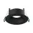 Noxion Spot LED Ares Profond ring Noir - avec Inner Cercle  Noir | Diamètre 68mm - incl. GU10 Fitting