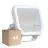 Lot 4x Ledvance Projecteur LED Aluminium Blanc 17W 2200lm 100D - 830 Blanc Chaud | IP66 - Symétrique