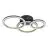Eglo Plafonnier Calliera Acier Noir, Laiton 20W 2500lm - 830 Blanc Chaud | Dimmable