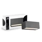 D'Lite Applique Murale Bello Noir Up & Down 12W 850lm - 830 Blanc Chaud| IP54