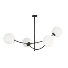Emibig Plafonnier Hunter Acier Noir | Convient pour 4x E14 - Max 10W