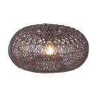 Good&Mojo Plafonnier Arizona Rattan Burgundy S | Convient pour 1x E27 