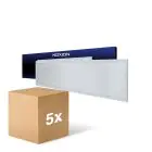 Lot 5x Noxion Panneau LED Ecowhite V4.0 28W 3200lm - 830 Blanc Chaud | 120x30cm - UGR 