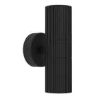 Eglo Applique Murale Tomelloso Extérieur Aluminium Noir | Convient pour 2x GU10
