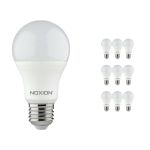 Voordeelpak 10x Noxion Lucent Classic LED E27 Peer Mat 8.5W 806lm - 827 Zeer Warm Wit | Dimbaar - Vervangt 60W
