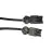 Noxion GST - Compatibel Verlengkabel Zwart - Mannelijk + Vrouwlijk - 1m - 3 pole 1,5mm2
