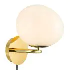 DFTP by Nordlux Shapes Wandlamp Metaal en Glas Messing | Geschikt voor E14