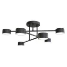 Emibig Plafondlamp Halo Staal Zwart | Geschikt voor 6x GX53 - Max 8W