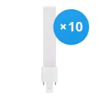 Voordeelpak 10x Osram Dulux-S LED 4W - 840 Koel Wit | 2-Pin - Vervangt 9W