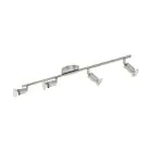 Eglo Plafondlamp Buzz-LED Staal Satijn Nikkel 4x2.8W 4x250lm - 830 Warm Wit | IP20 - Incl. 4x GU10
