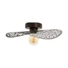 Eglo Plafondlamp Swaby Staal Brons | IP20 - Geschikt voor 1x E27 